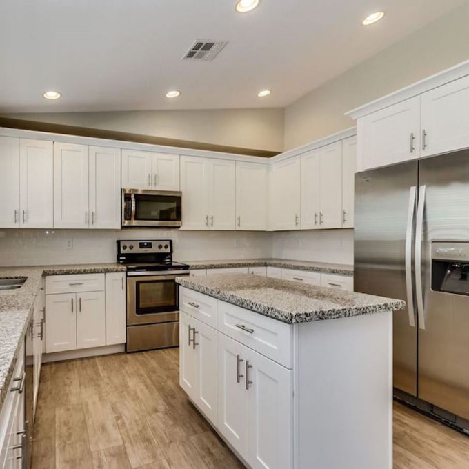 solid hardwood cabinets